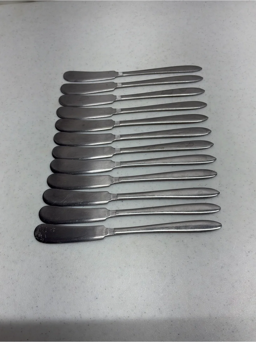 Lot of 12 Triton by Amcrest Butter Knives Made in Japan Vintage